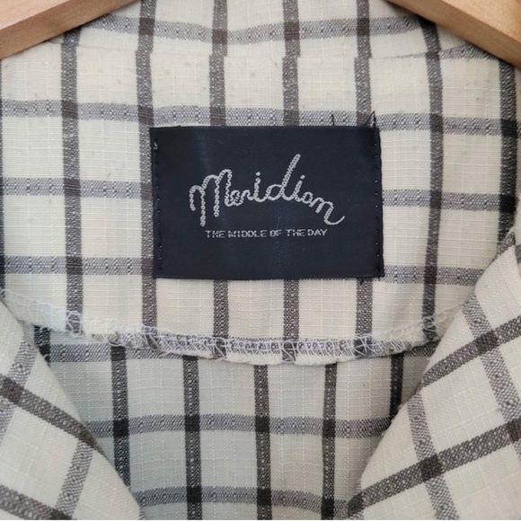 Cotton and Hemp Collared Button Down Fit and Flare Dress - Picture 3 of 6